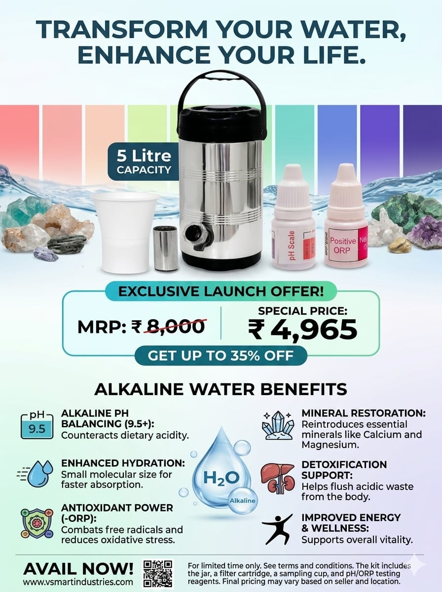Portable Alkaliser Jug - 5 Litre