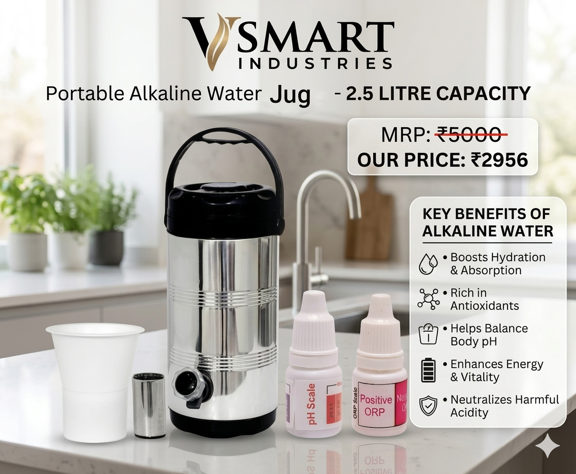 Portable Alkaliser Jug - 2.5 Litre